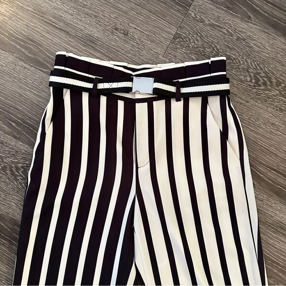 Alice + Olivia Paula Striped Wide Leg Pants - Picture 3 of 8